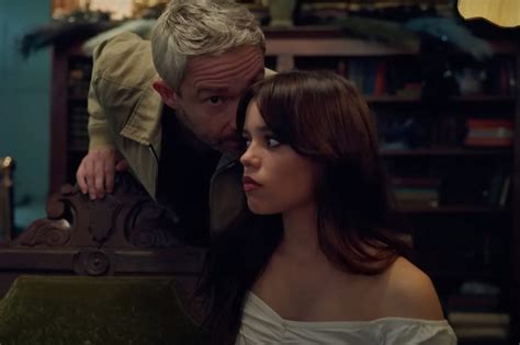 jenna orteganudes|Jenna Ortega, 21, and Martin Freeman, 52, sex scene in Millers。